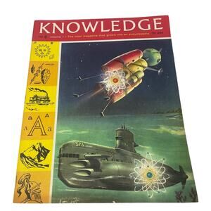 Vintage 1963 Knowledge No 6 Vol 1 Atoms Teeth London Leaves Paperback Magazine